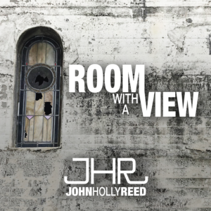Room With A View by John Holly Reed Album cover image of a brick wall with an arched window with Title text and Artist name